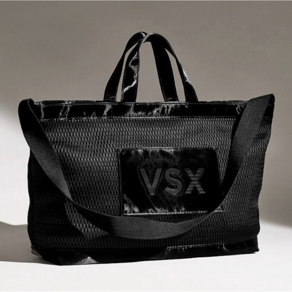 Victoria's Secret Black Mesh Duffel Bag